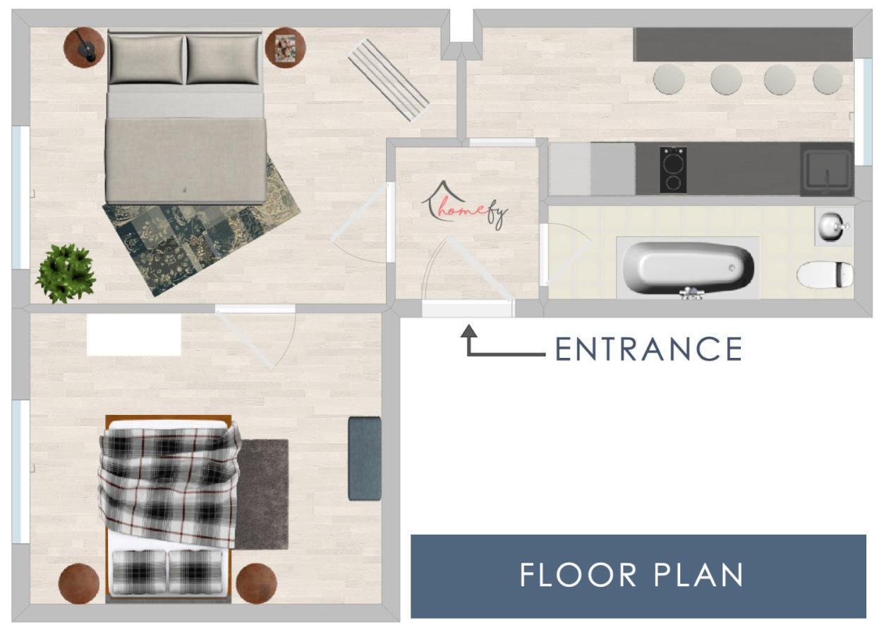 Homefy Apartment Blueberry - Nahe City - Netflix Essen Buitenkant foto